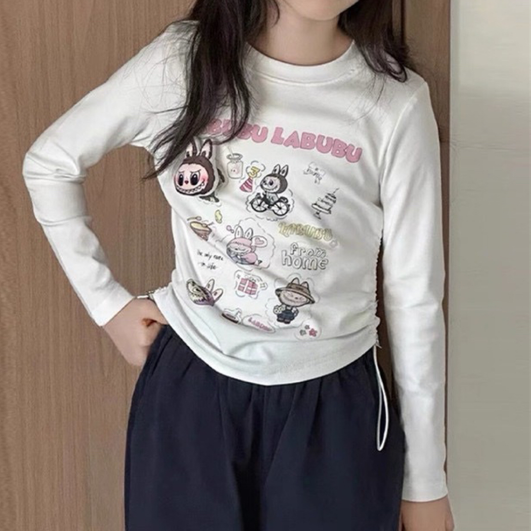 童T恤2025秋季女童新品880332儿童满印卡通辣妹T恤中大童韩版童装