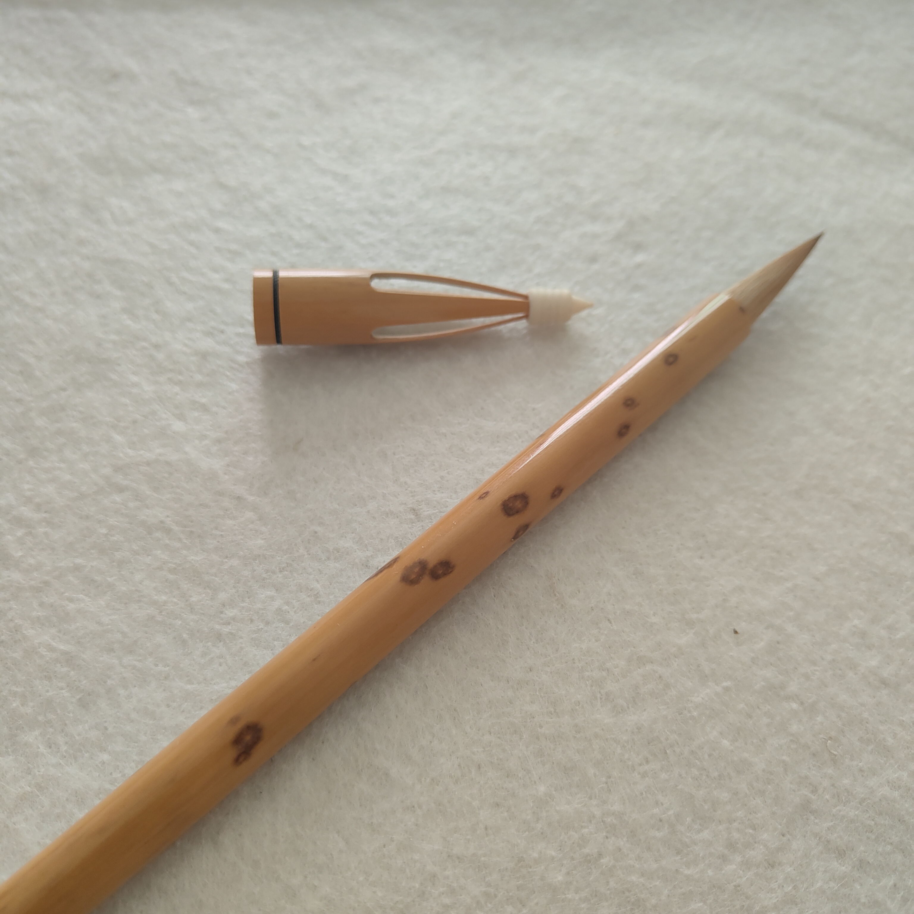 出锋3.6cm 口径0.9cm 中楷纯狼毫毛笔书法专用行书楷书篆书楷颜体
