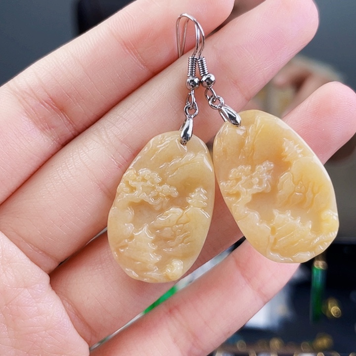 翡翠耳饰未镶嵌饰品