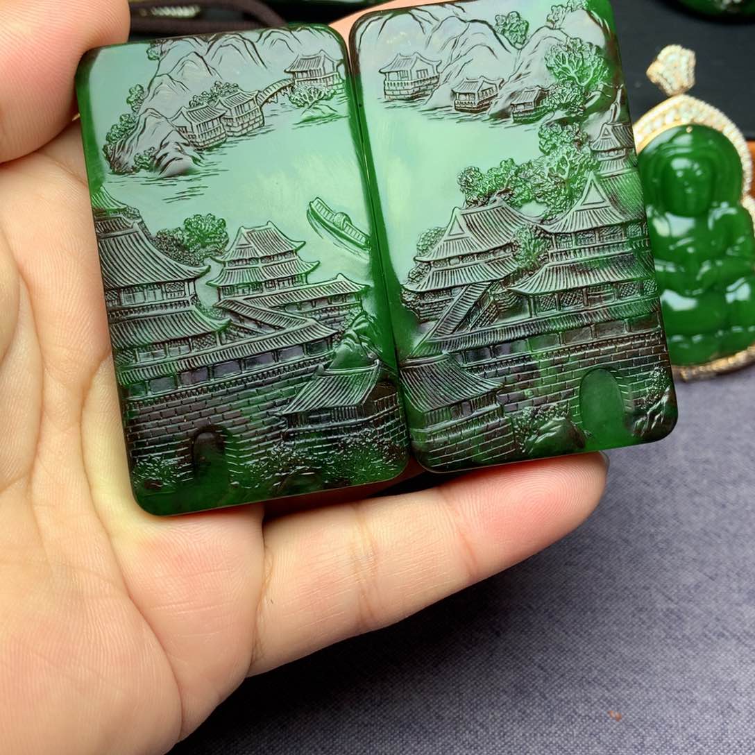 和田玉颈饰未镶嵌爱****6