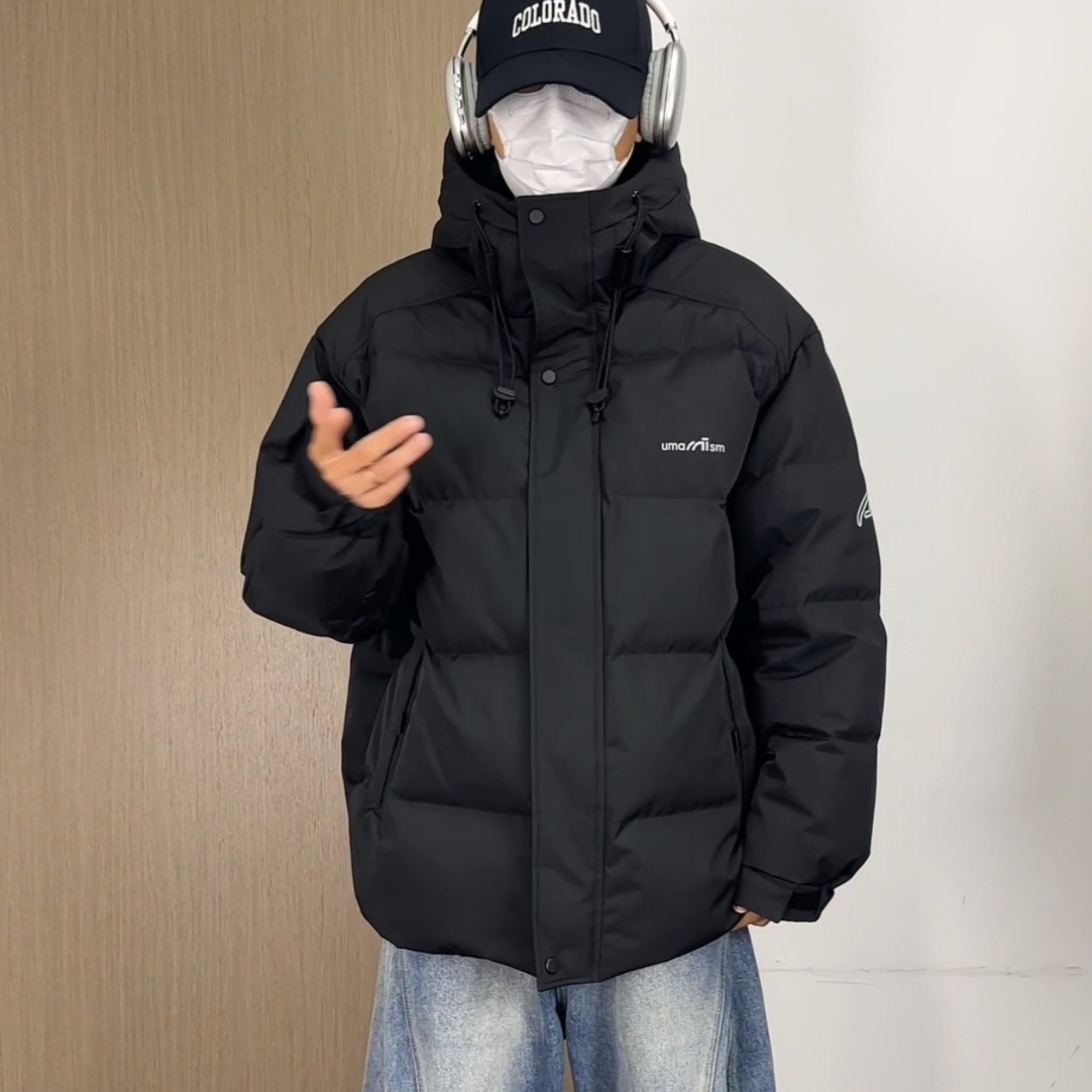 学生（新国标90白鸭绒）连帽羽绒服潮流百搭加厚大童外套（假一罚三）