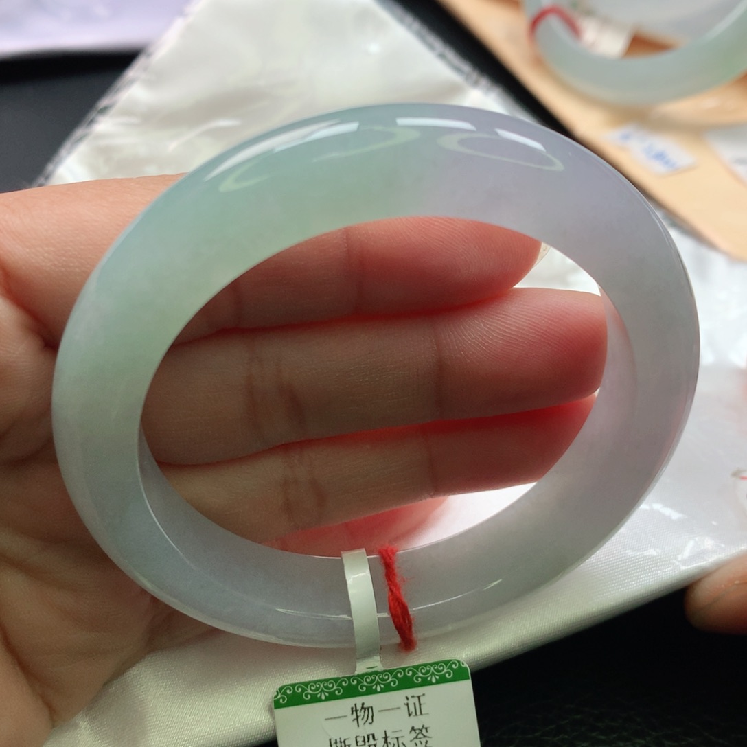 翡翠手镯未镶嵌缅甸54.55