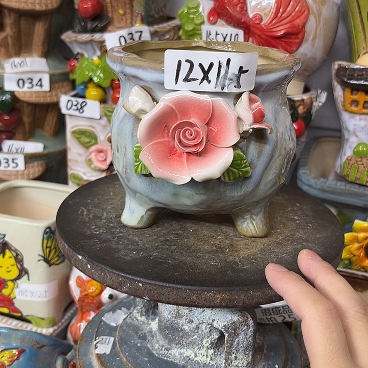 粗陶材质多肉花盆