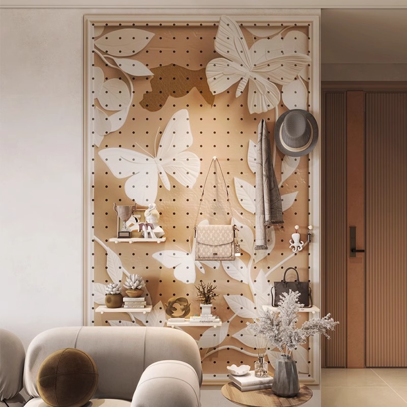 奶油风洞洞板造型及案例展示