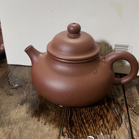 紫砂茶壶老紫泥容天230cc