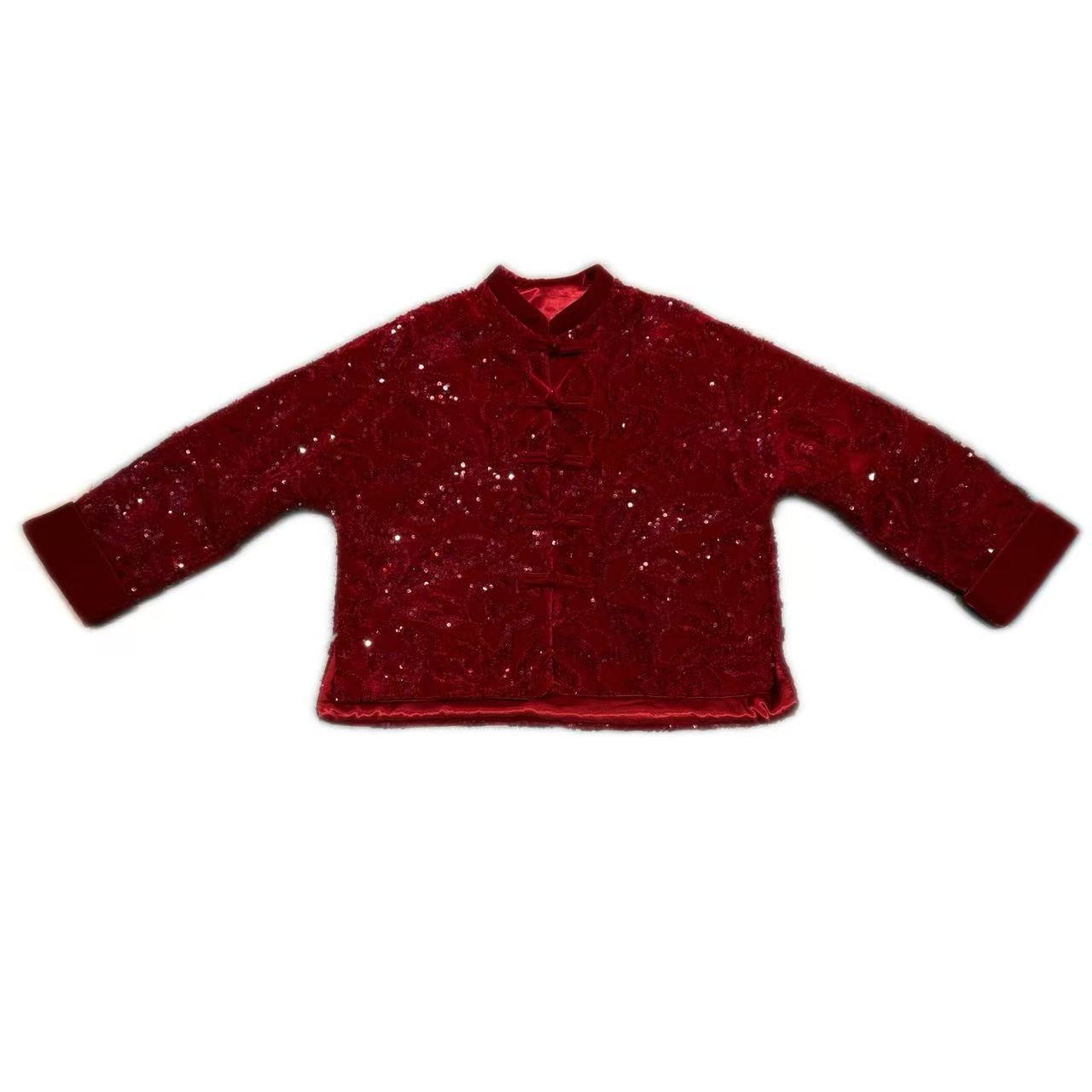 15025/新款新中式圆领《流光丝韵》气质时尚百搭宽松女潮流绣花