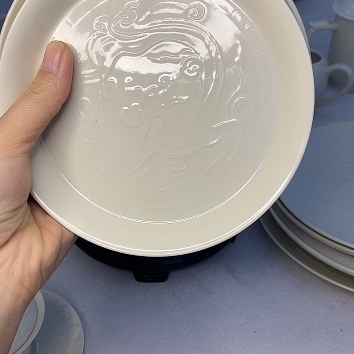 6寸小餐盘高温瓷不挂油