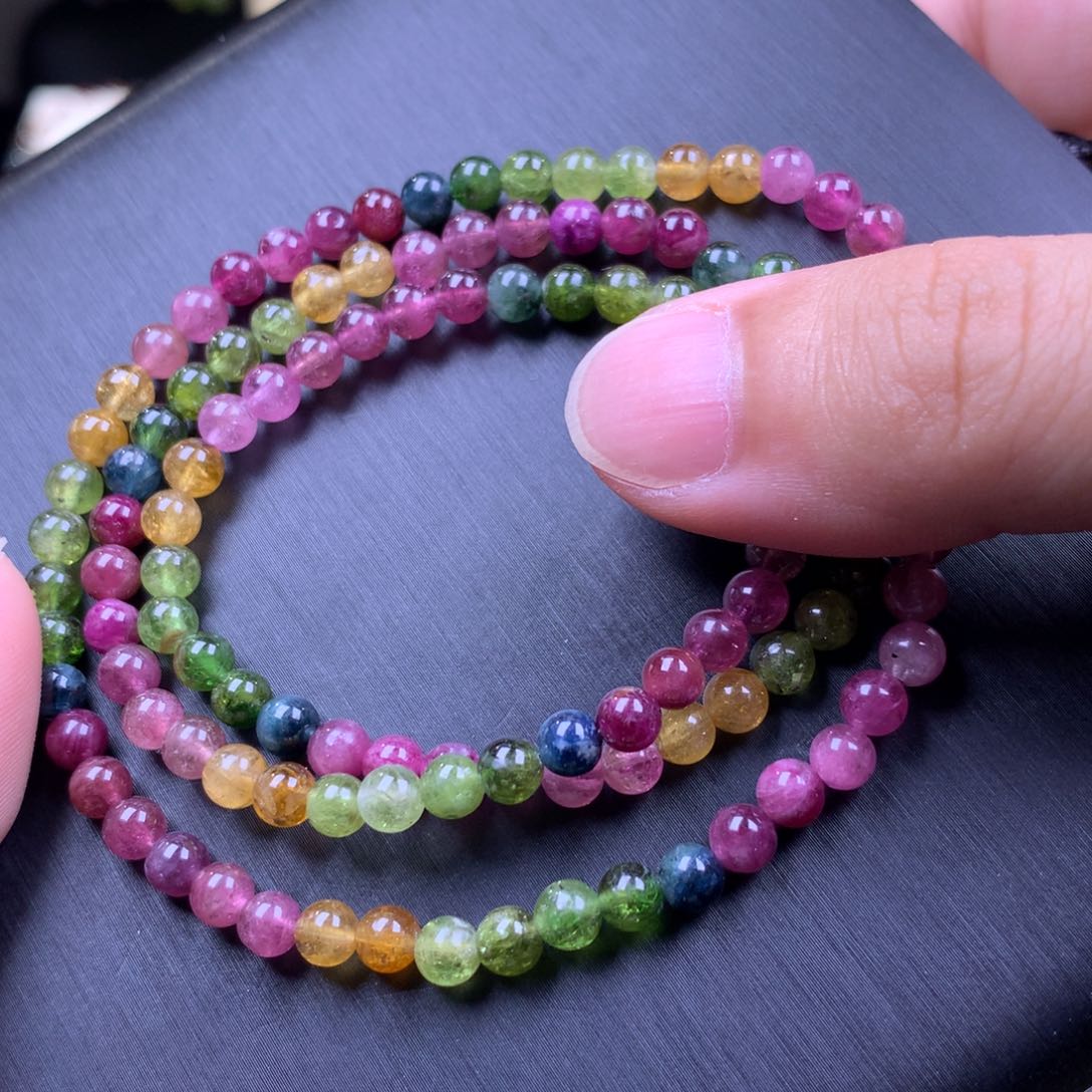 碧玺手串未镶嵌碧玺