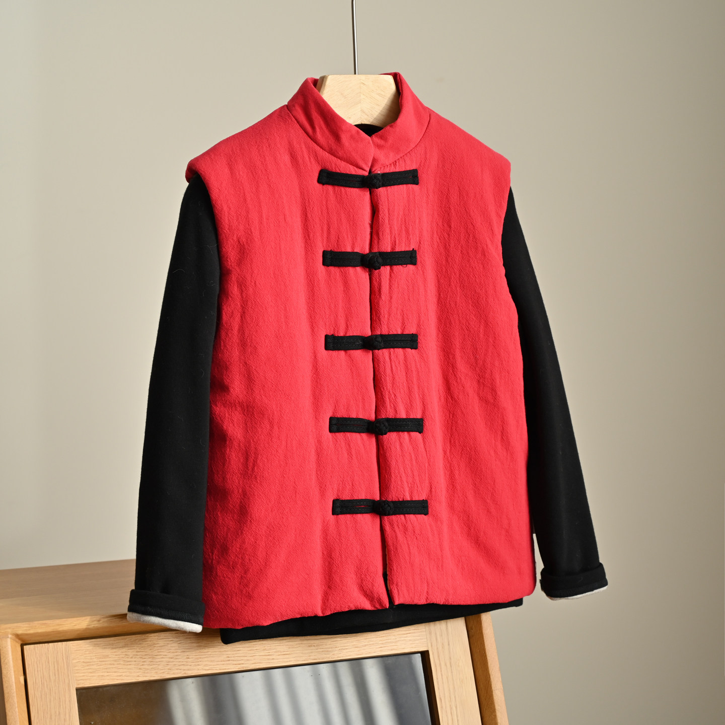 新年装 儿童棉花芯马甲 国风 男童女童盘扣中式棉马夹 冬款 90264