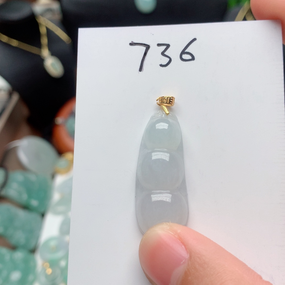 翡翠颈饰银S925镀金镶嵌吊坠