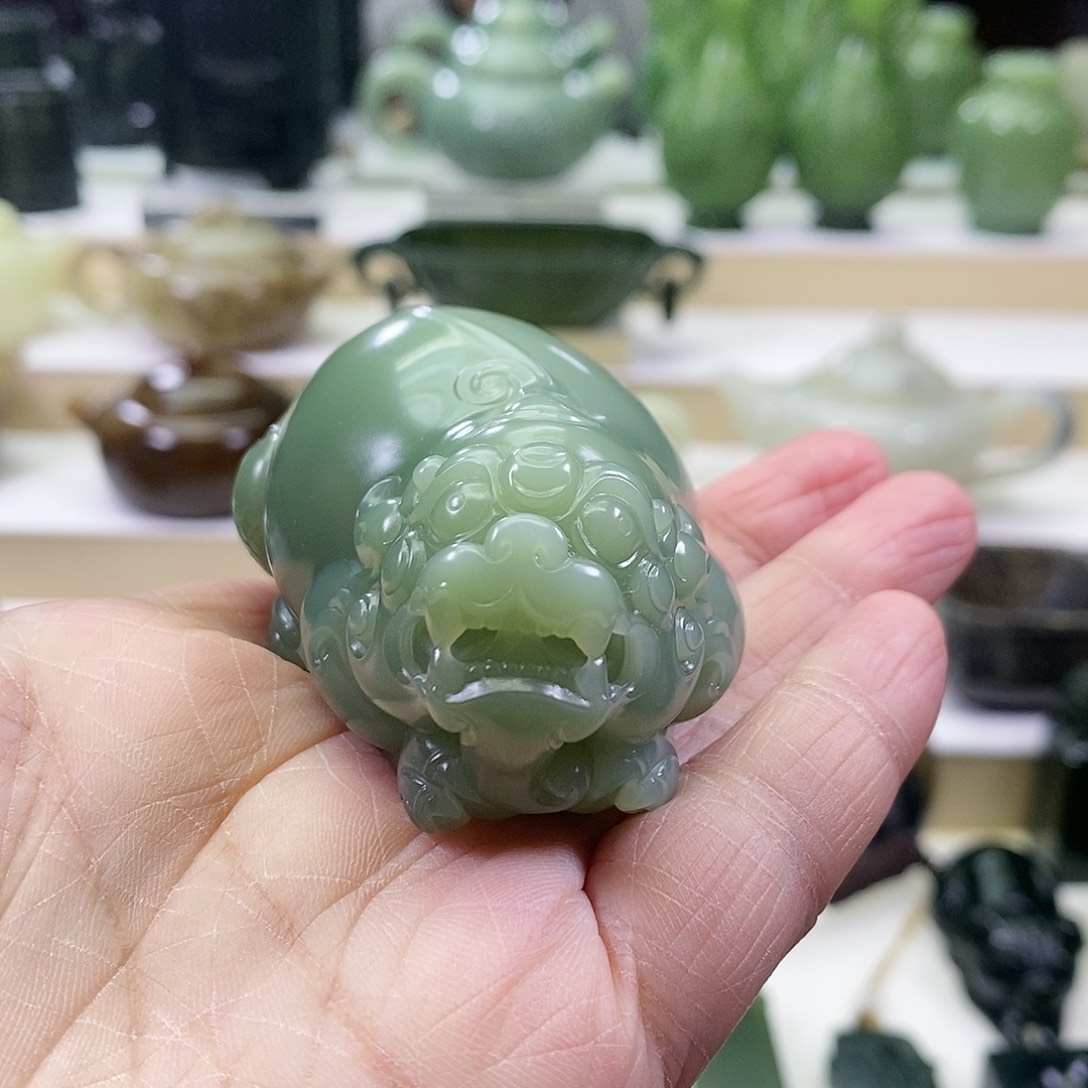 和田玉挂件未镶嵌蓝*