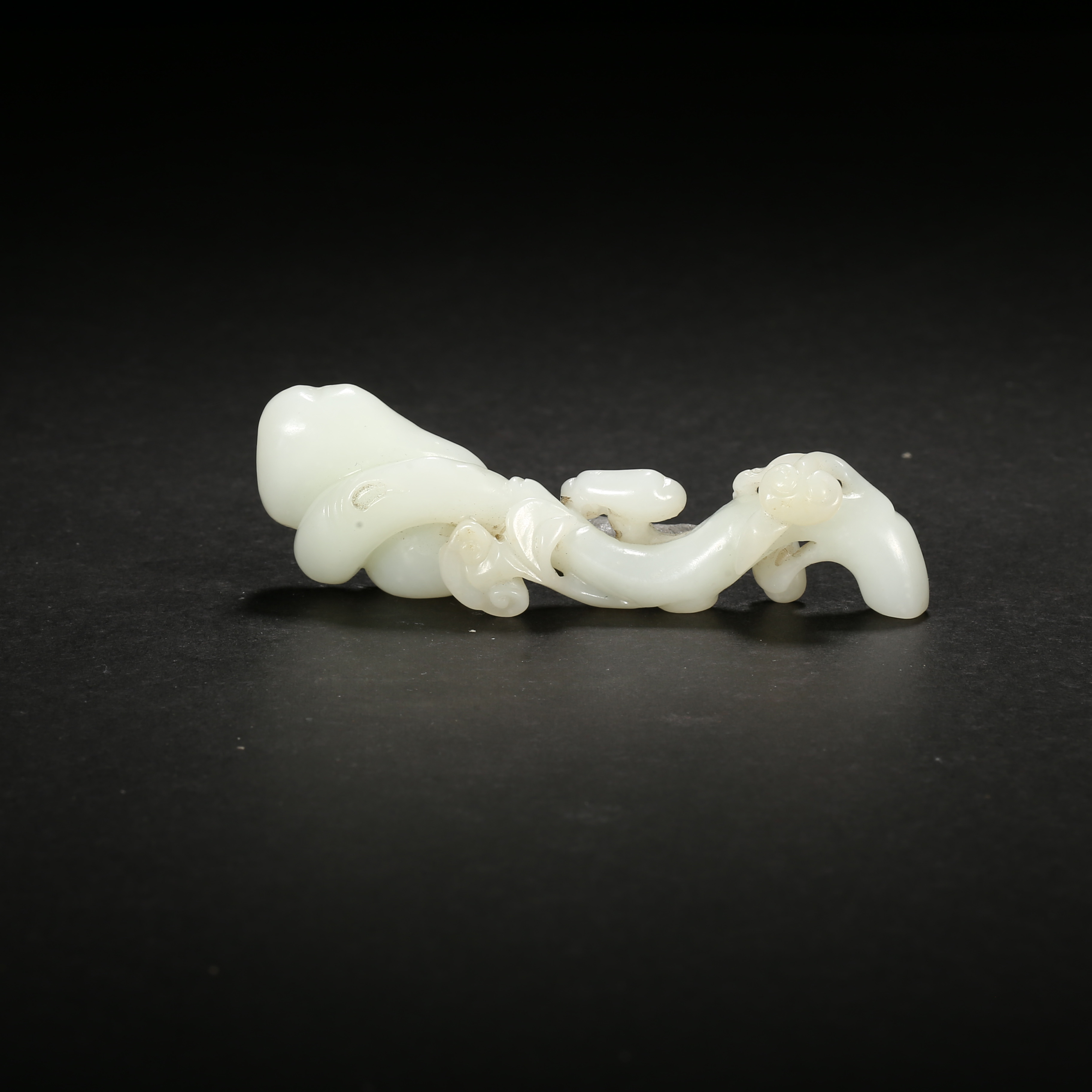 民国*白玉灵芝/ALJ08251025058/和田玉【北京文博】