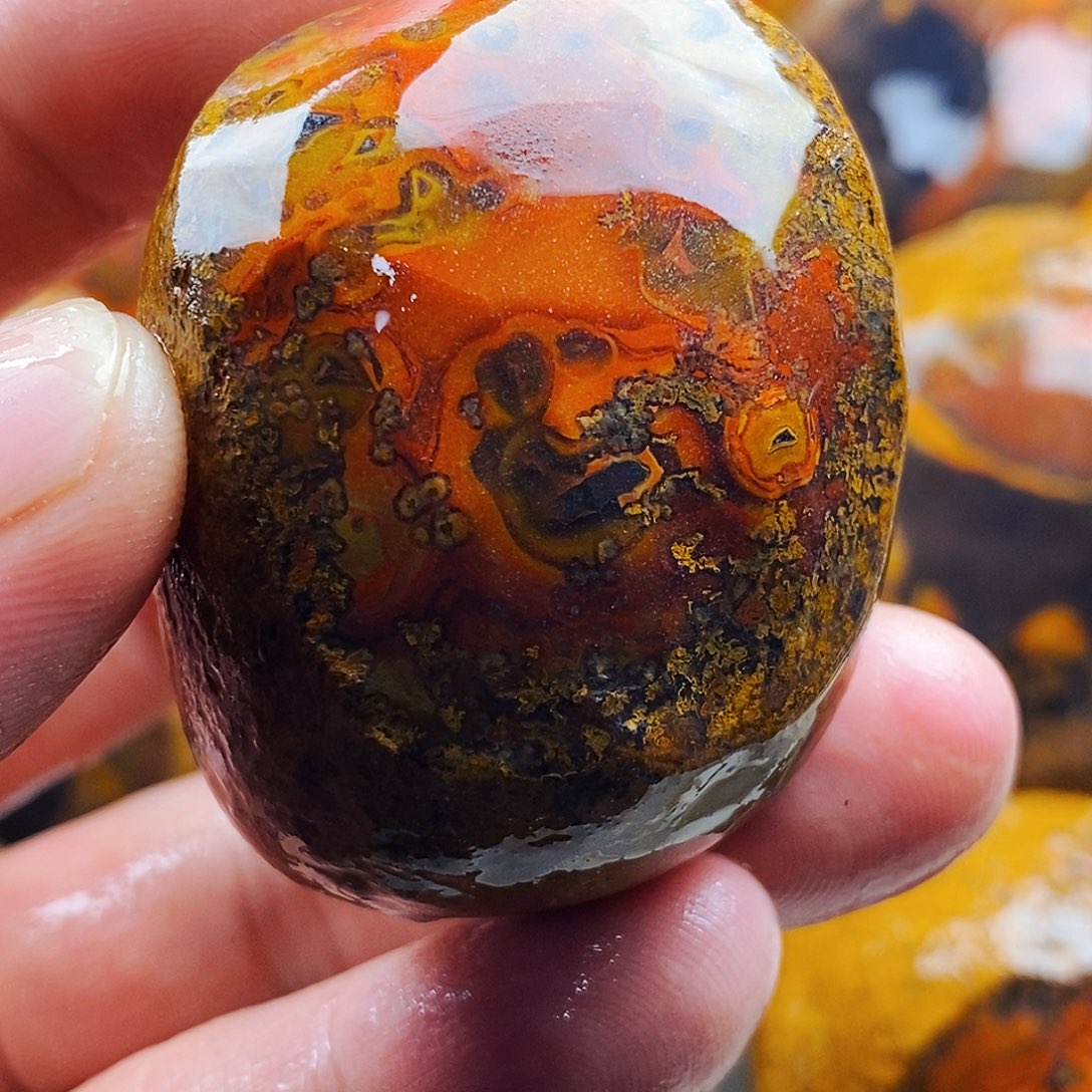 农***拳定制玛瑙未镶嵌战国红