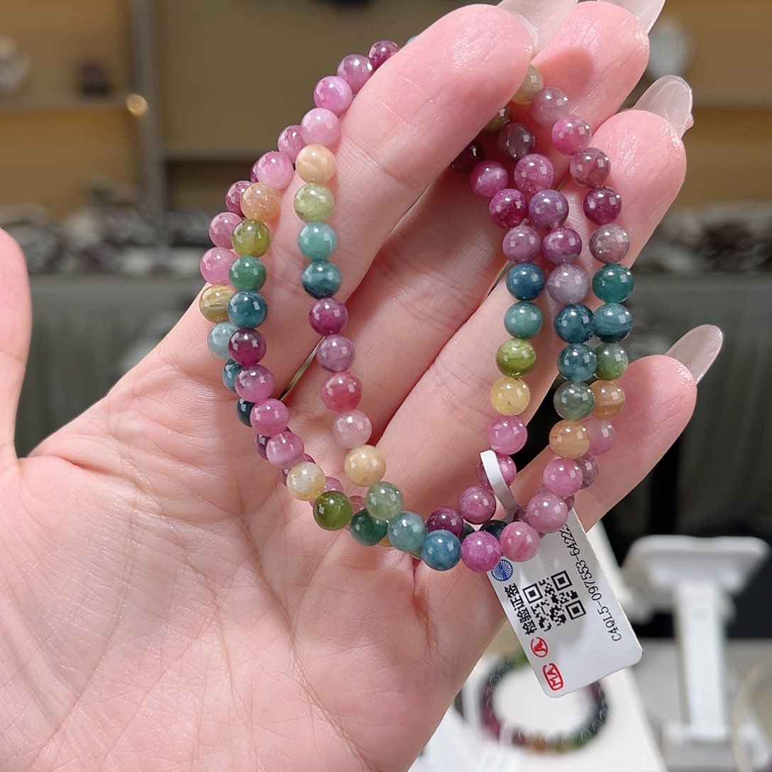 碧玺多样性发一件5mm未镶嵌