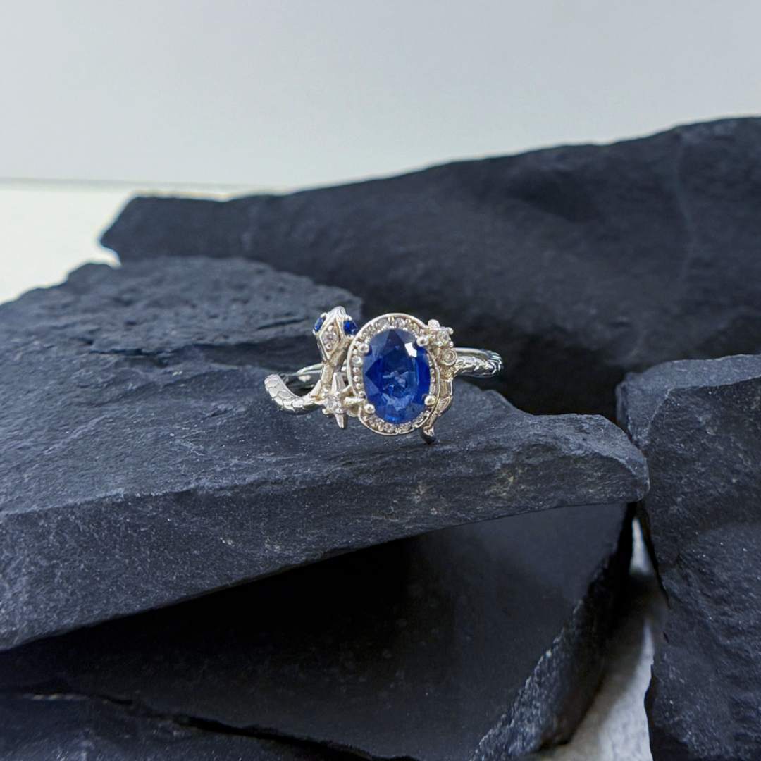 ZBLBJLBL410-天然蓝宝石戒指（约1.2ct左右）