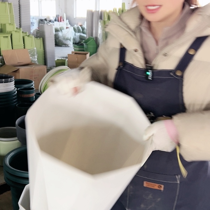 塑料瑕疵钻石盆6#白色3个无托