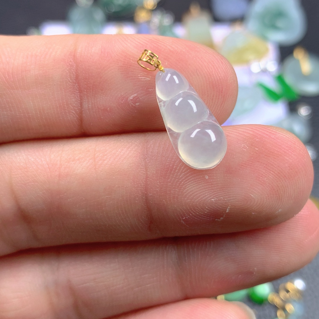 【闪购商品】翡翠18K金镶嵌颈饰翡翠