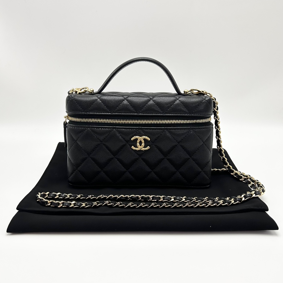 99新 Chanel/香奈儿 26C麦穗Lp盒子手提单肩斜挎包 13850