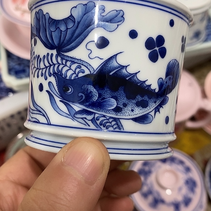 陶摆件景德镇陶瓷主人杯23444
