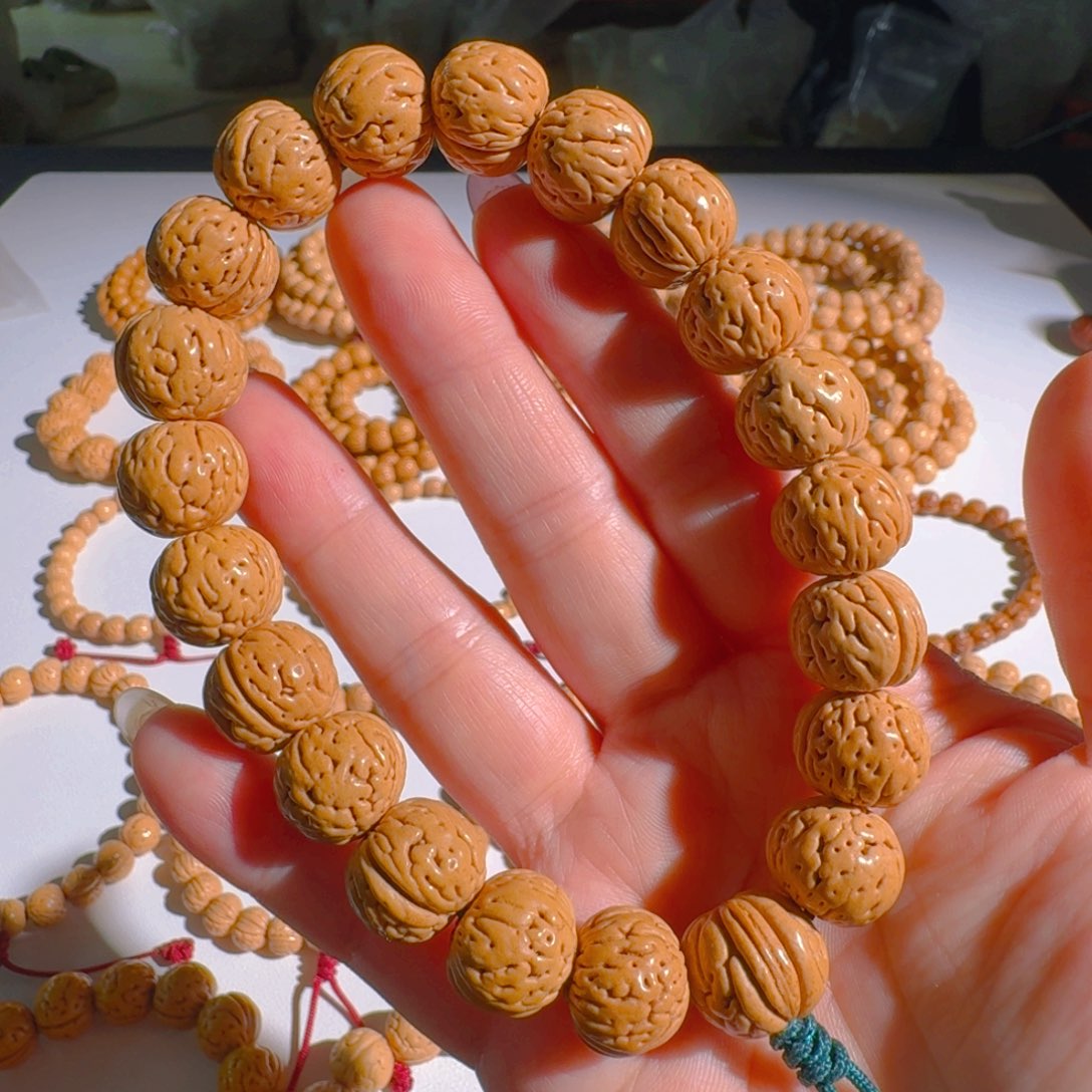 文玩核桃手串野生桃核1.5福利