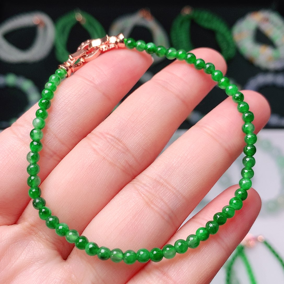 未镶嵌手链翡翠翡翠