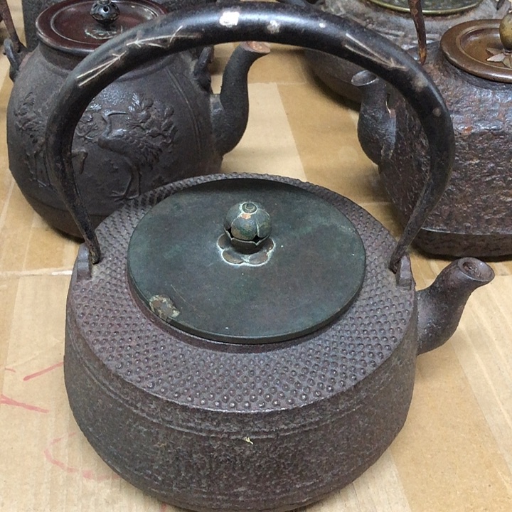 龙文堂壶银镶嵌提梁