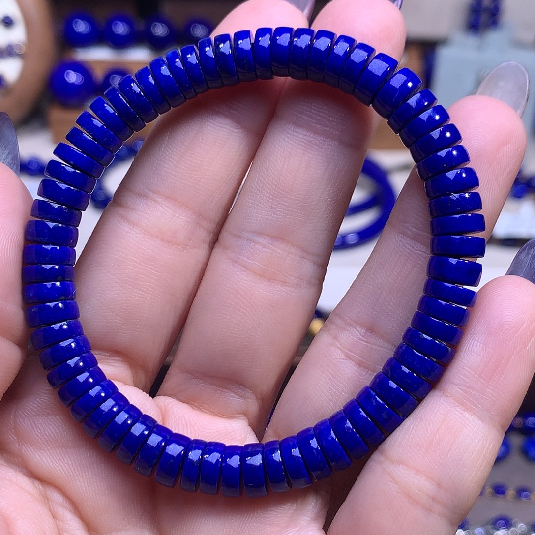 青金石未镶嵌7.8m精品药片