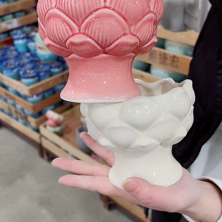 有孔，凑单福利满10元发货陶瓷多肉花盆！