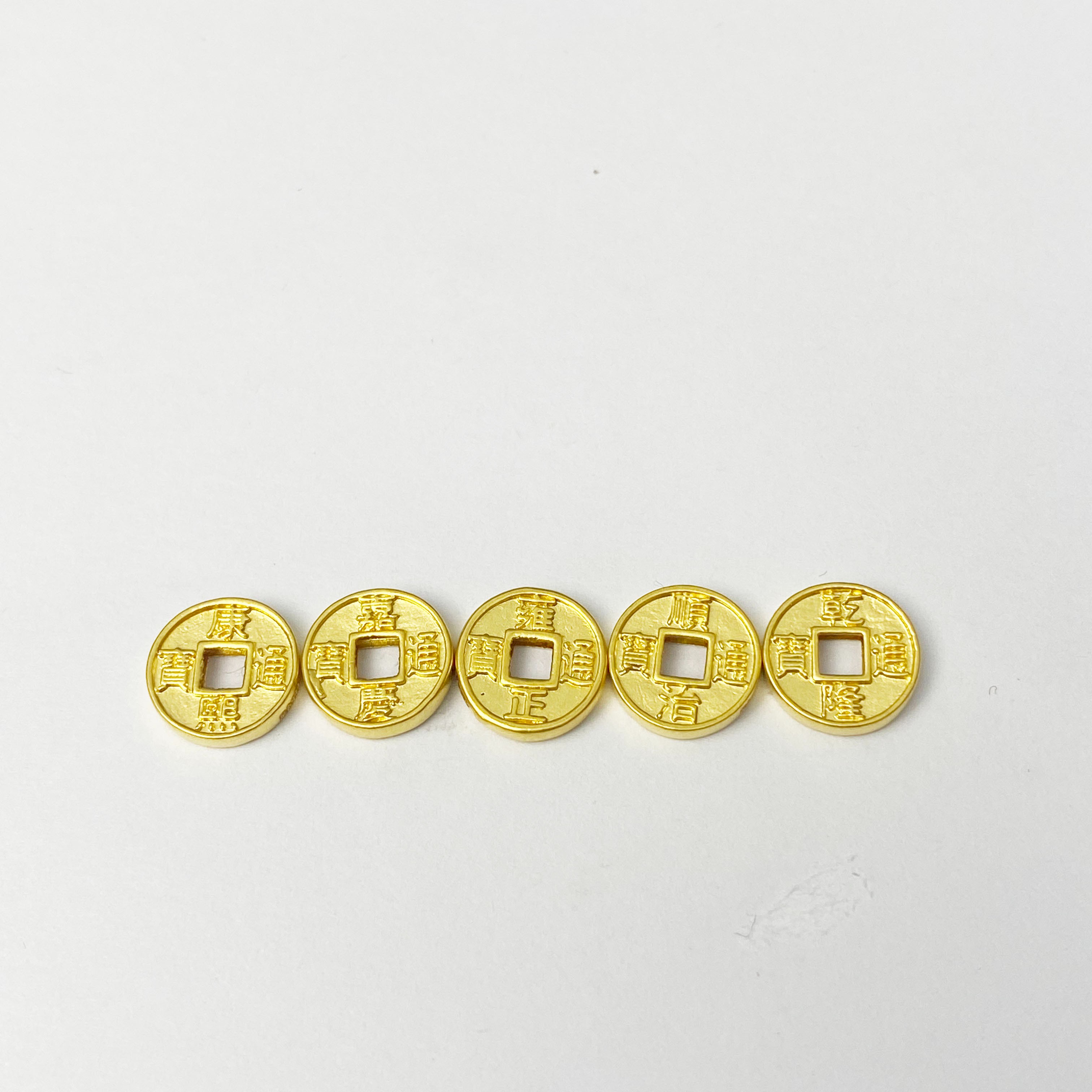 10mm五帝币1套足金999纯黄金首饰配件DP1352