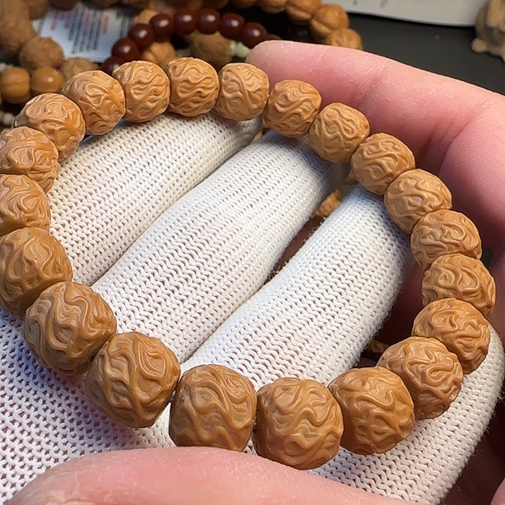 猴头核桃手串全品精工虎须尺寸10+mm