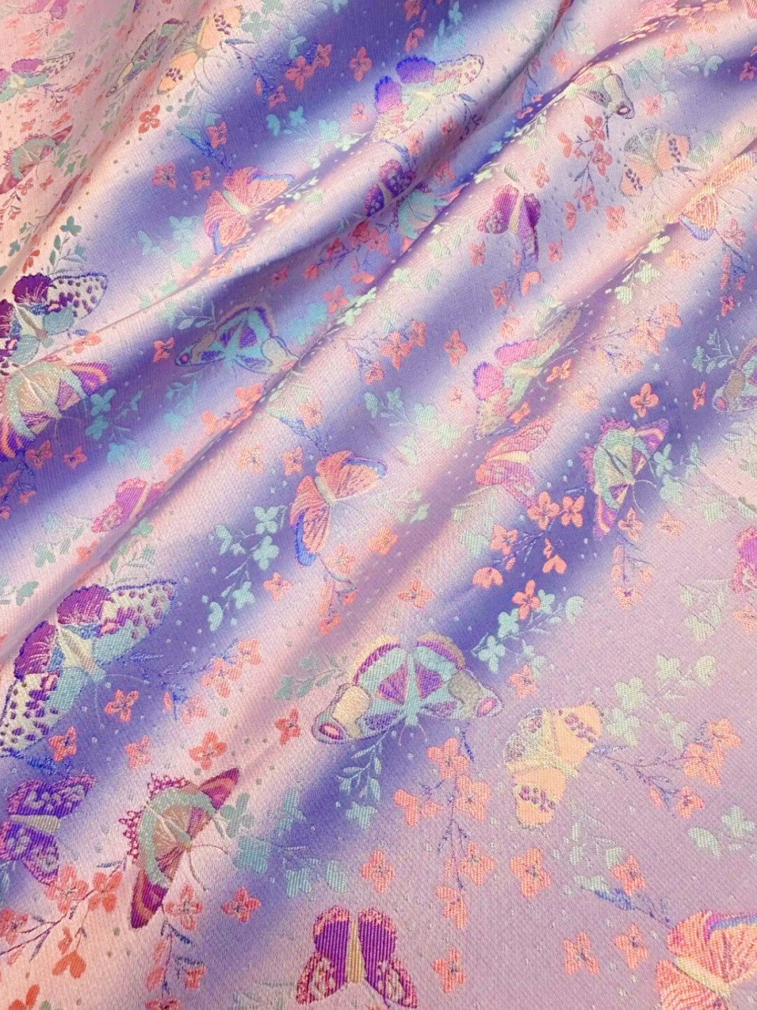 紫色蝴蝶流星蝶毛明山宋锦名家宋锦手作做包包发夹葫芦