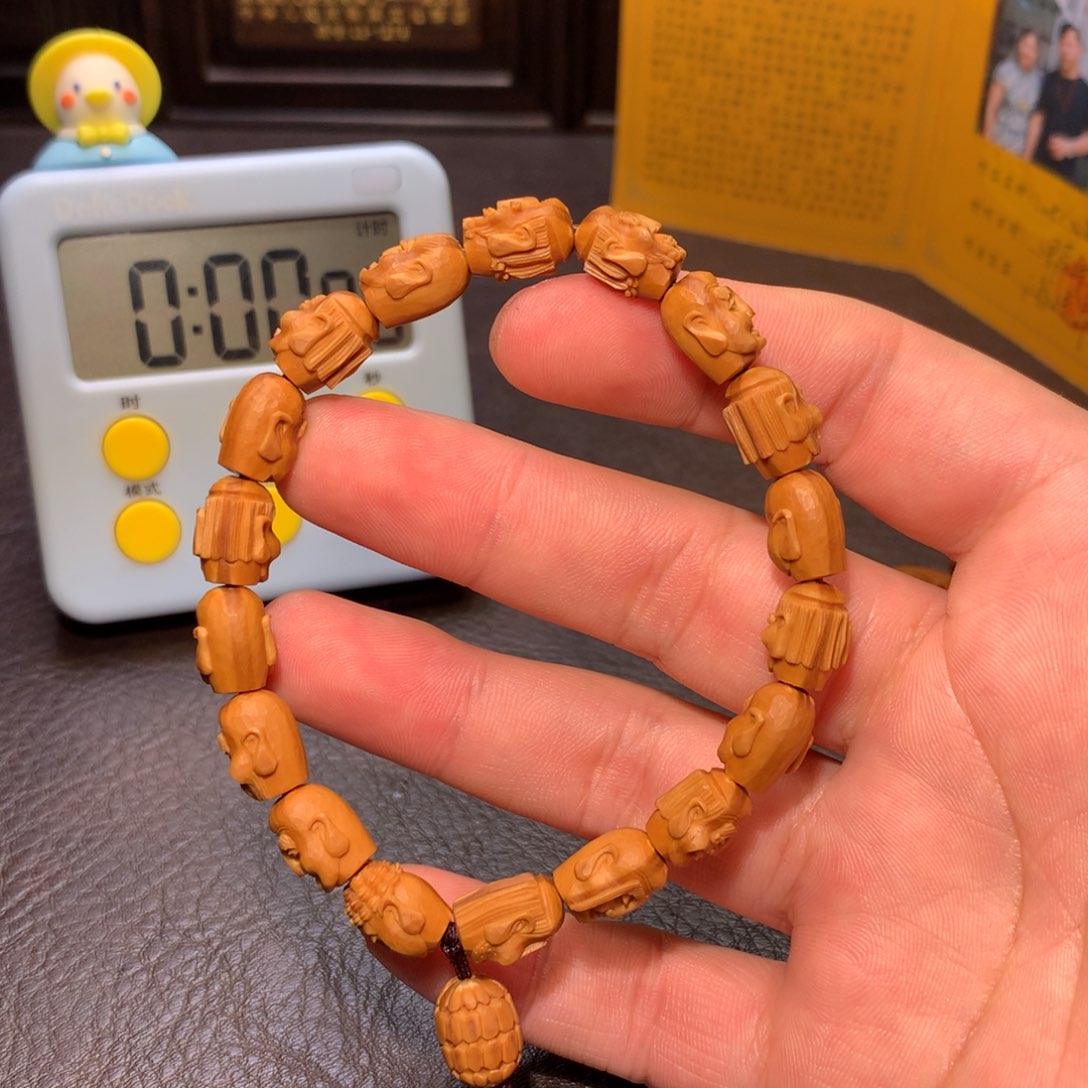 【闪购商品】橄榄核手串/手链克*云龙核雕