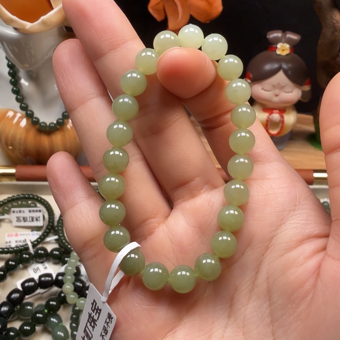 和田玉未镶嵌手串