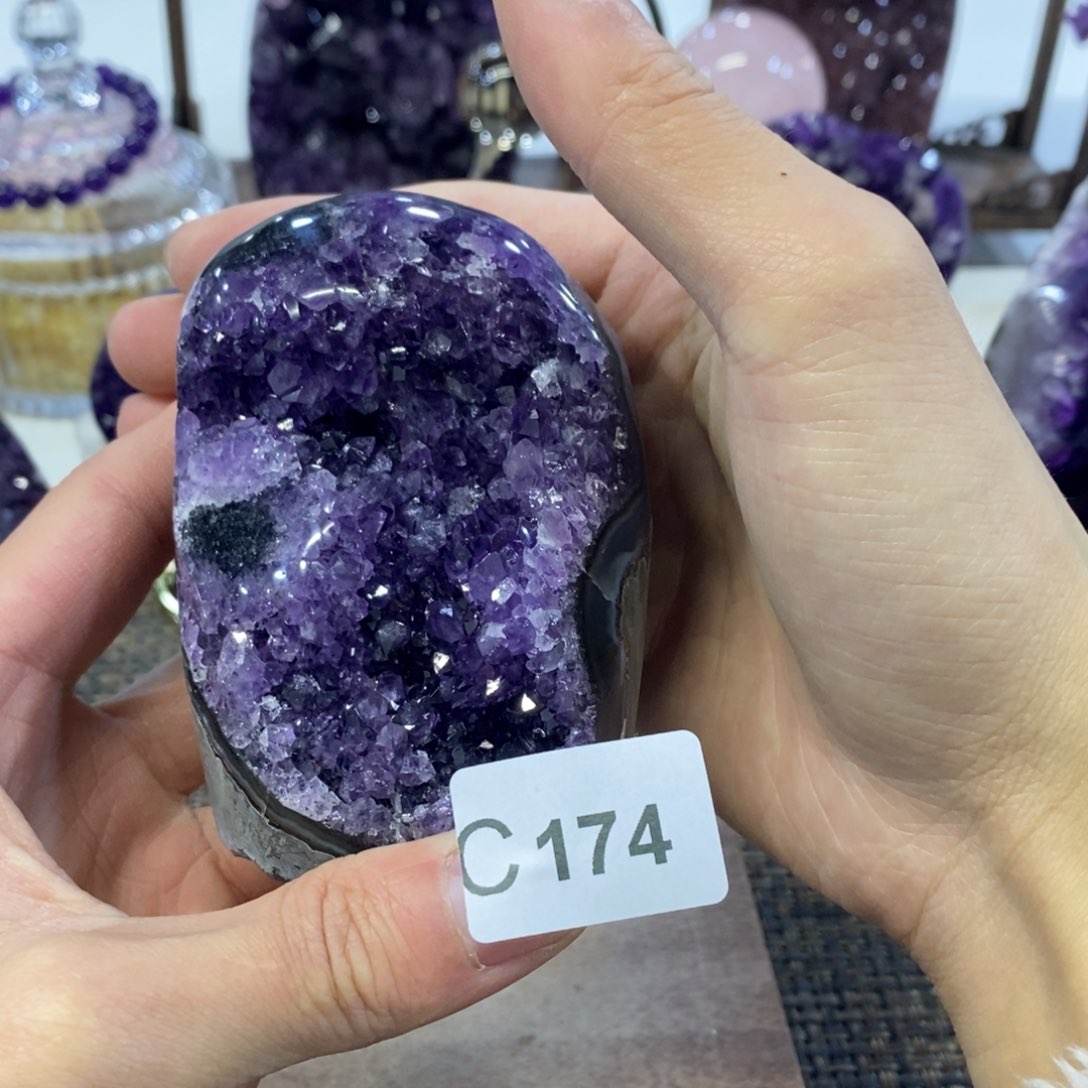 紫晶摆件摆件未镶嵌