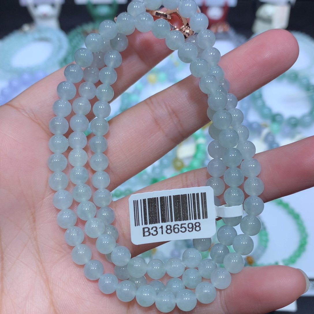 翡翠未镶嵌手串天然