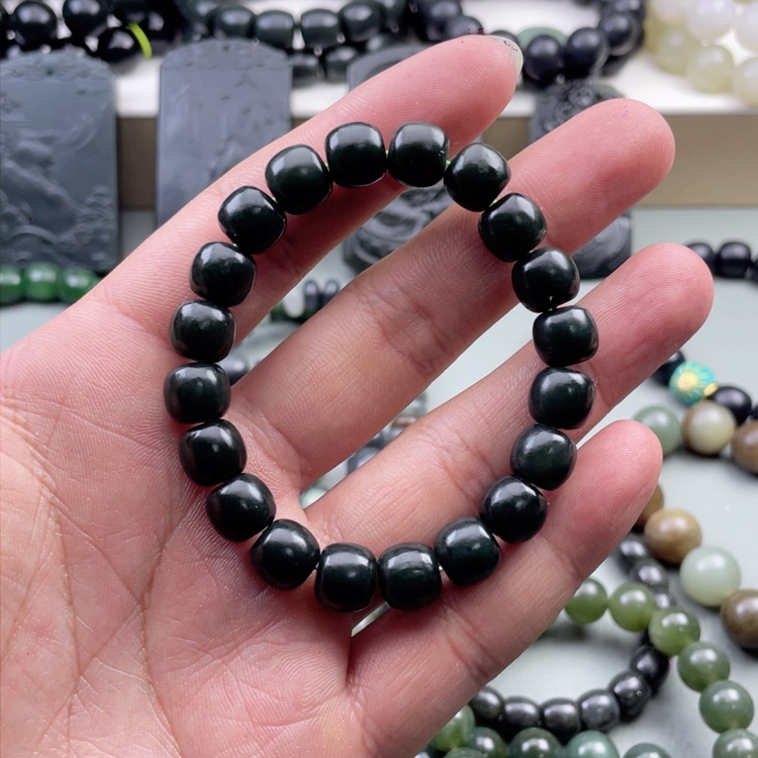 和田玉手串未镶嵌