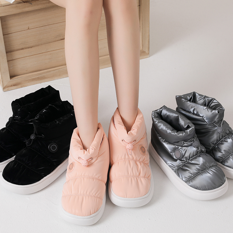 冬季男女款防水智能加热鞋三挡控温恒温加绒加厚厚底防滑耐磨