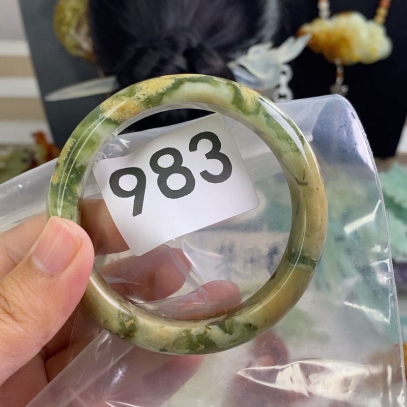 【闪购商品】岫玉发饰未镶嵌古**香