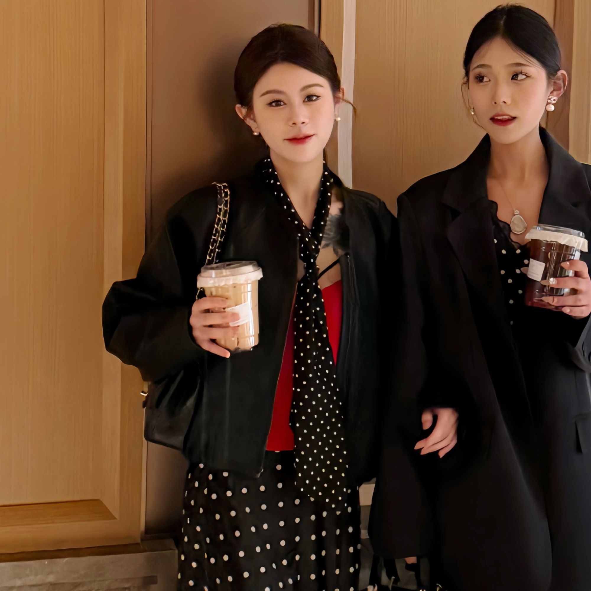 晴宝贝专属 黑色皮衣