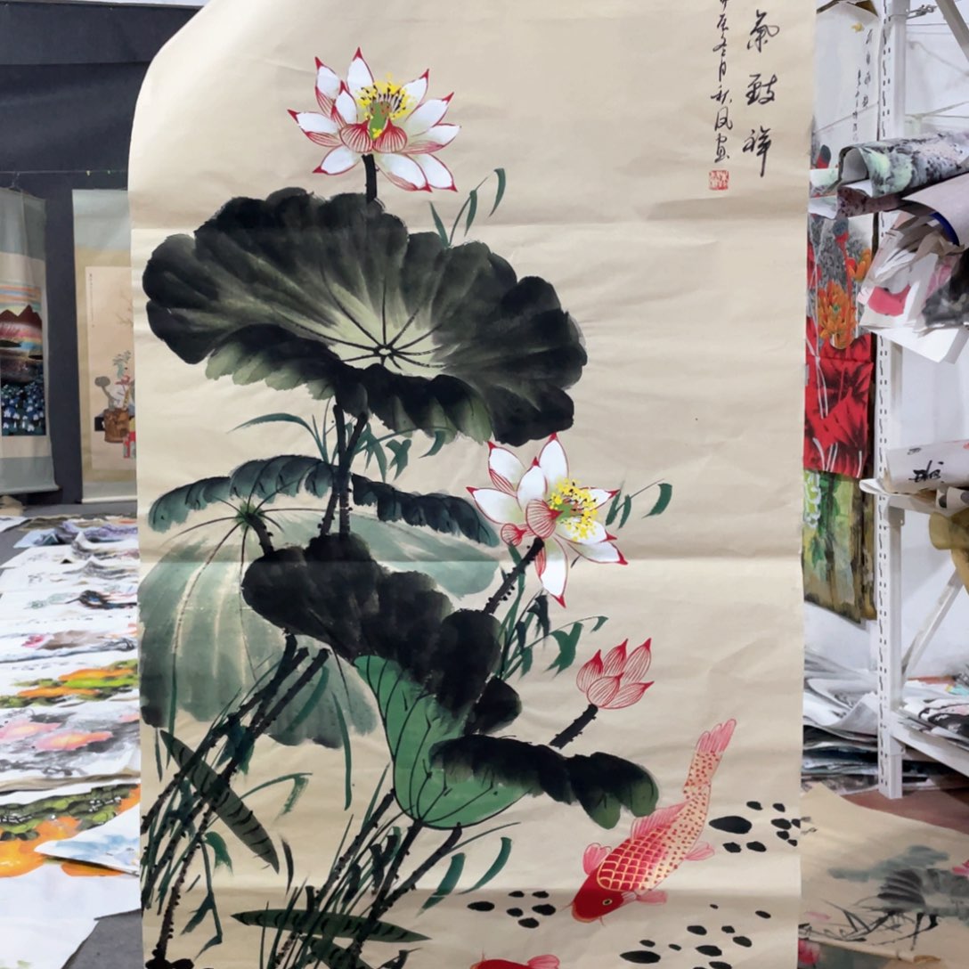 国画国画作品画心一张