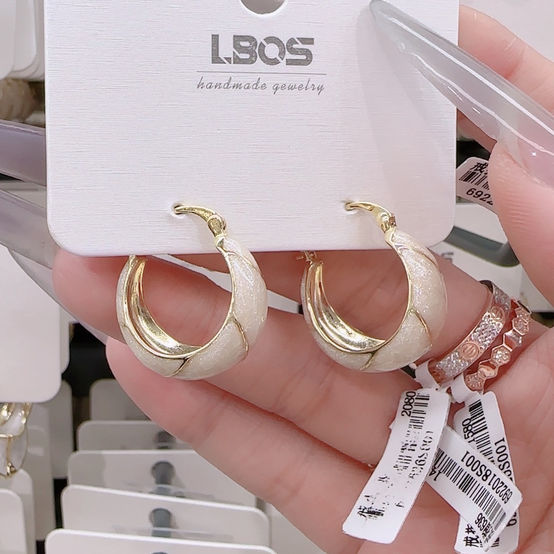 锆石铜合金925银耳环