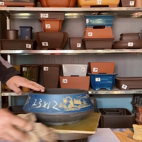 红陶宜兴紫砂花盆