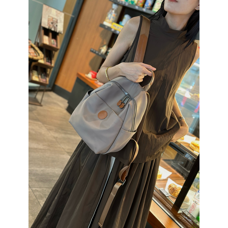 透气多口袋款轻职风双肩双肩包布包双肩包女百搭轻便韩版 3001