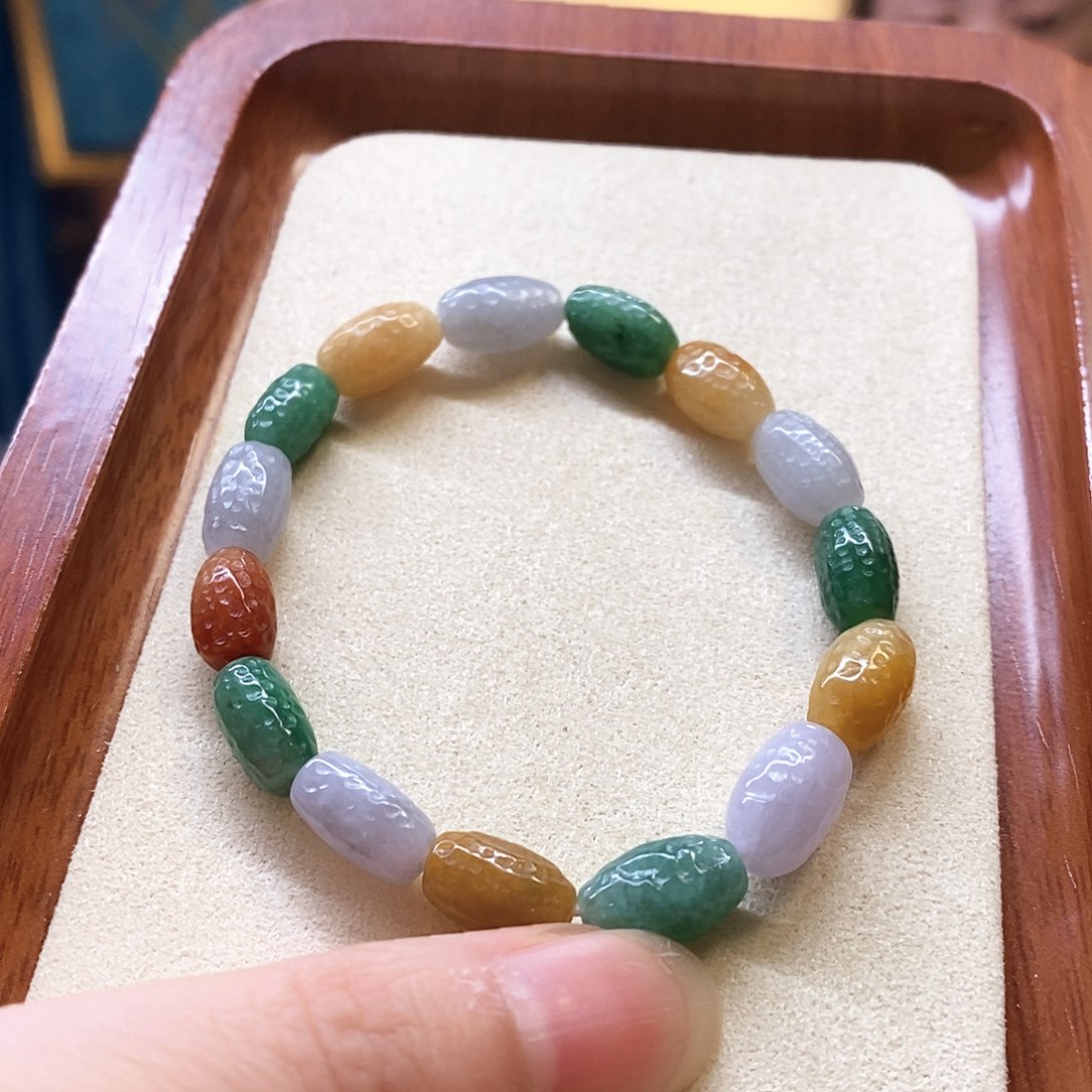 翡翠手链未镶嵌翡翠手串
