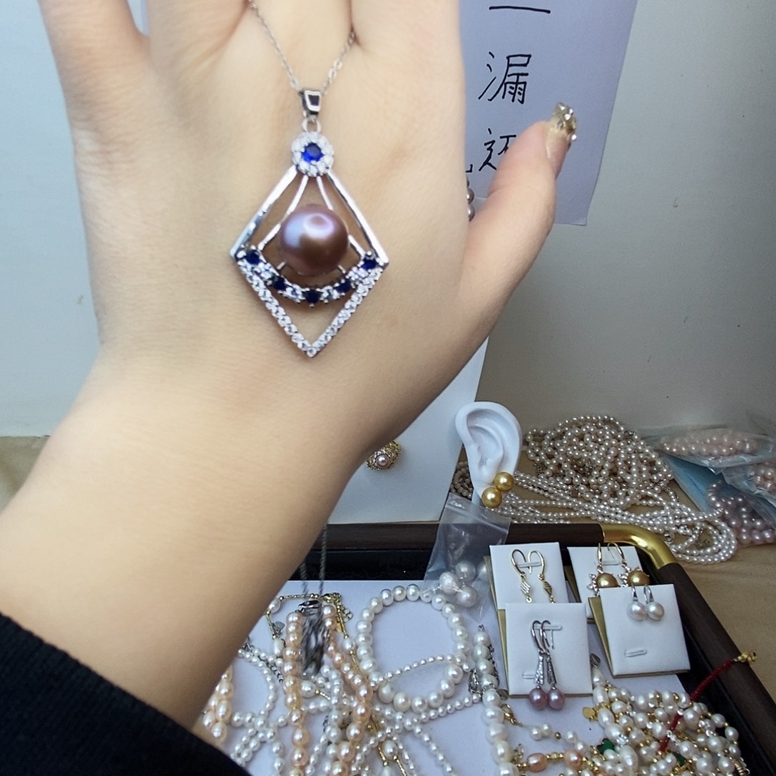 吊坠(赠链)淡水珍珠合金