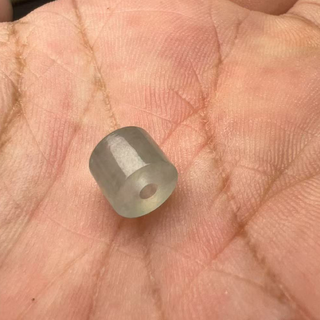 天然缅甸A货翡翠珠子 尺寸卡6+*6+