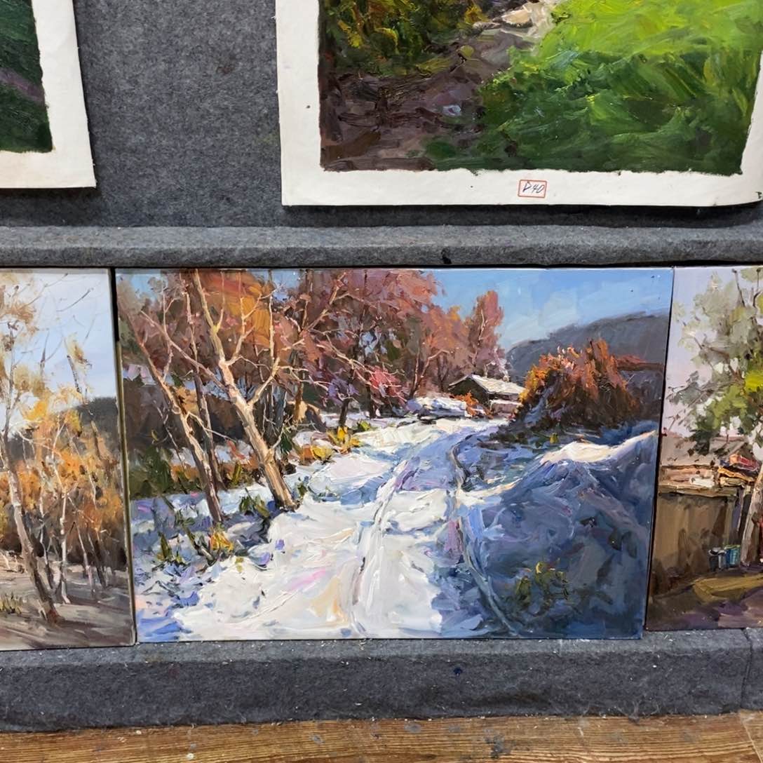 油画徐*风景油画作品