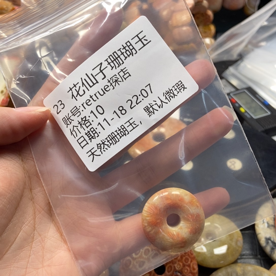 r***店硅化珊瑚（珊瑚玉）未镶嵌珠宝半成品23