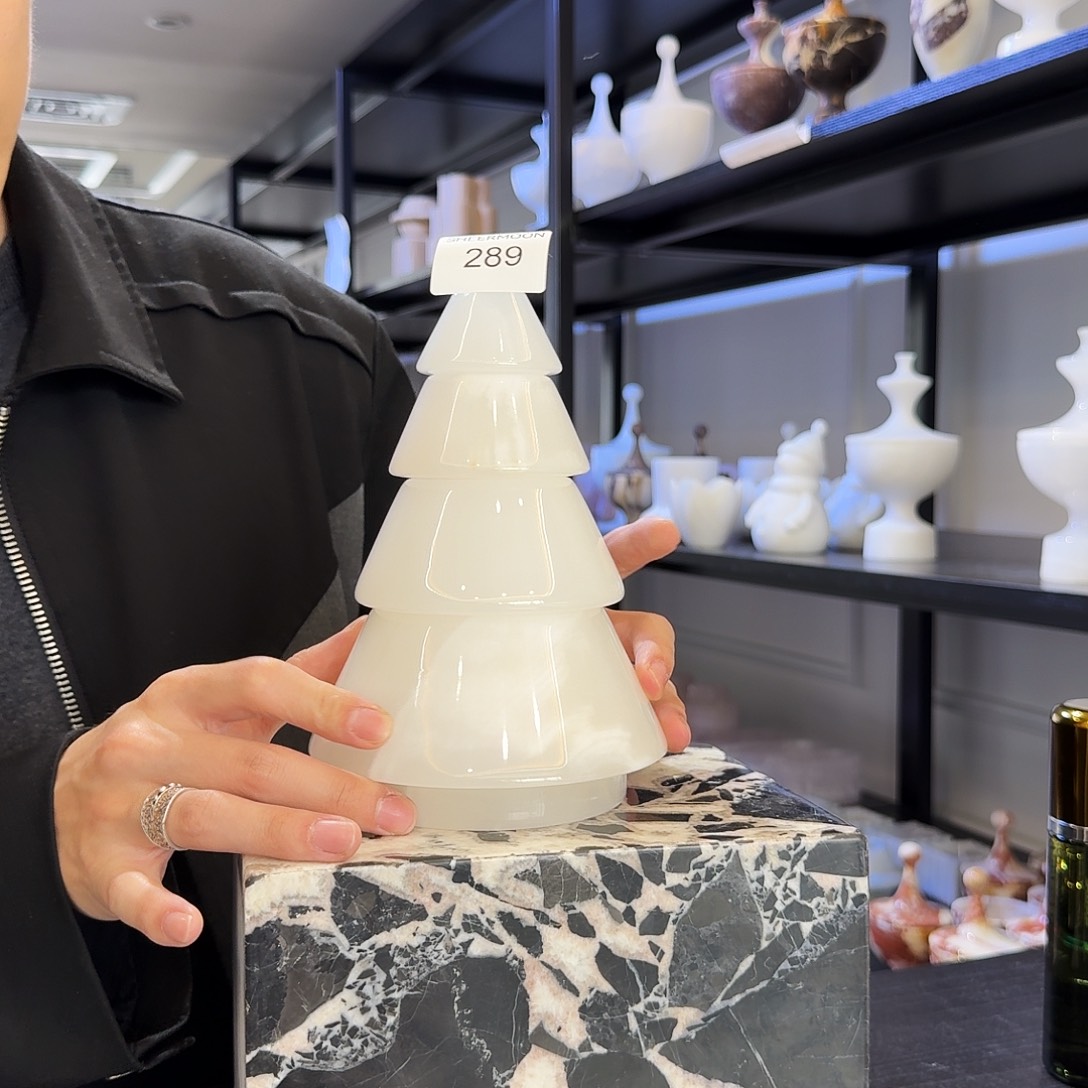 大理石289白玉圣诞树带黄福利特价