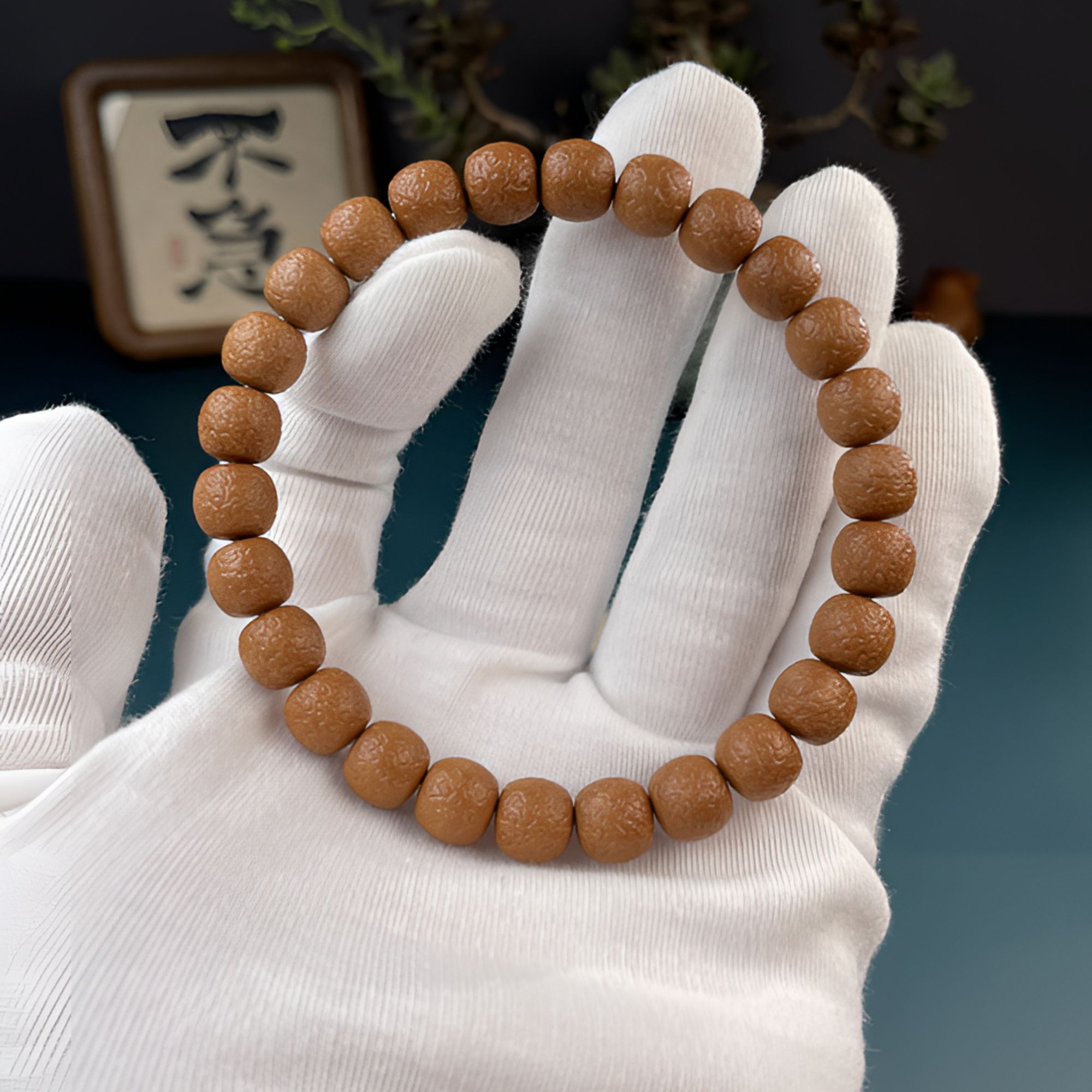 朴舍出品-手工雕刻【波澜】老型猴头核桃